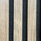 Acoustic Slatted Wall Panel – Natural Oak | Soundproofing & Stylish image 0